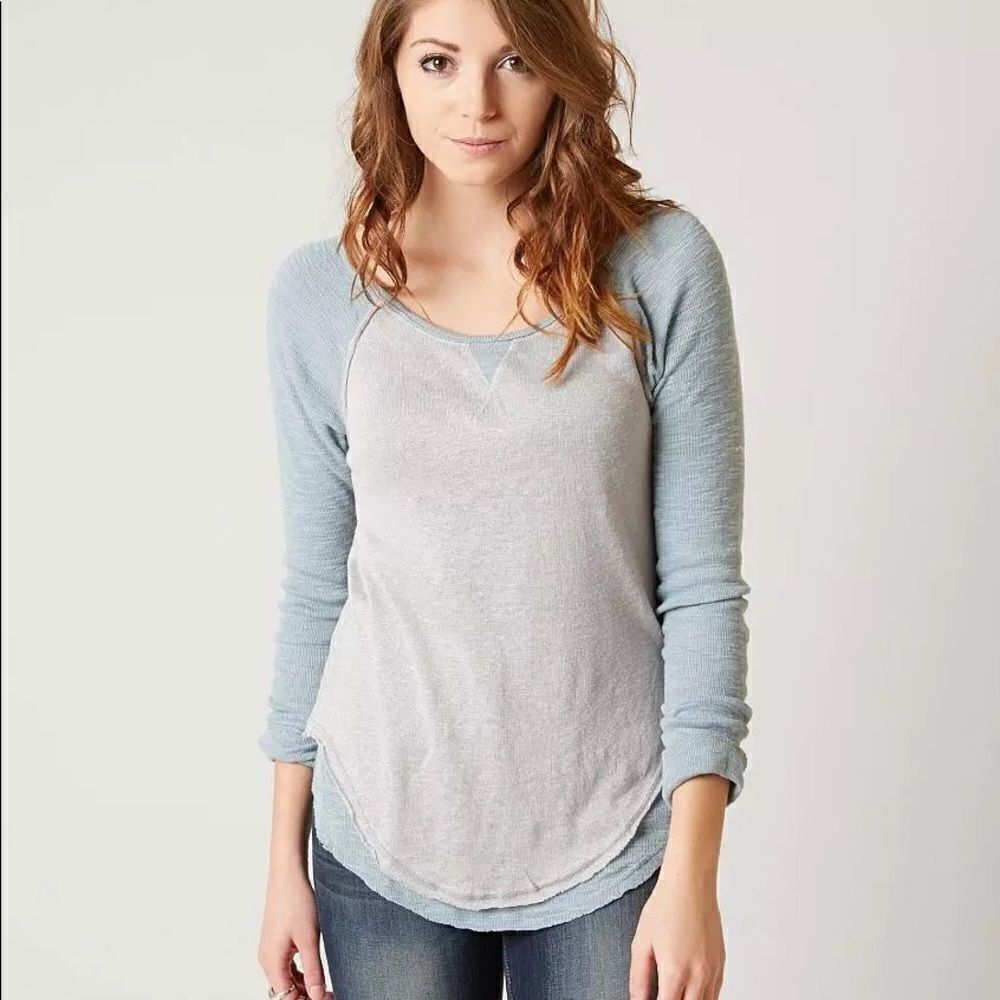 🆕 Free People We The Free Friday Feeling Tee Raglan Top
